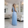 662 1 elegancka sukienka wieczorowa maxi halter z tiulem i wiazaniem w talii blekitna 20697