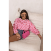 Bluza REMY print Flowers on pink 3