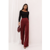 Spodnie satynowe DIVA Bordo 1