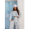 Komplet lniany MIA Floria Blue 2