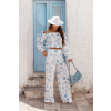 Komplet lniany MIA Floria Blue 3