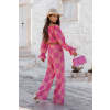 Komplet lniany MIA Ricamo Pink 2