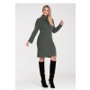 Svetrové šaty s rolákom