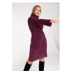 Svetrové šaty s rolákom
