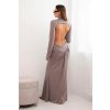 slo pl Damska dlha saty z viskozy s golierom a odhalenymi chrbtom fango 35580 2