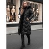 1448057 2 cerna damska dlouha prosivana bunda winteract velikost s