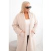 slo pl Damsky kabat Plus Size z viskozy bez zapinania s vreckami bezovy 35321 3
