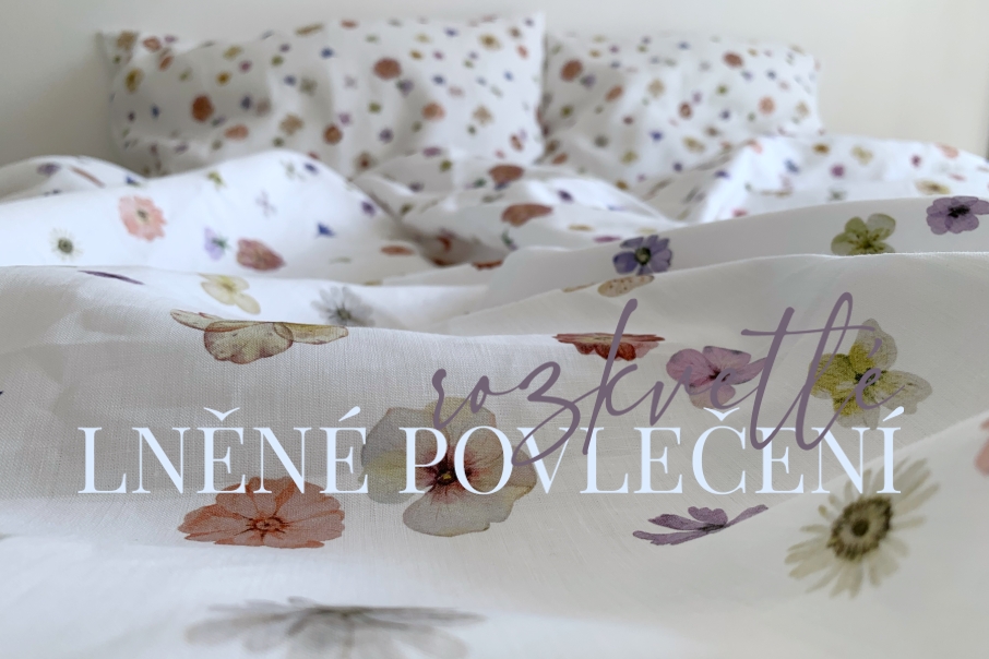 lněná látka rozkvetlá novinka sezóny 2026