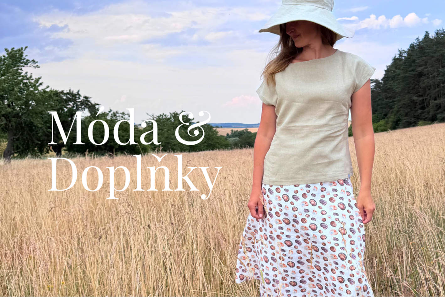 lněná lokální móda a módní doplňky ze 100% lnu