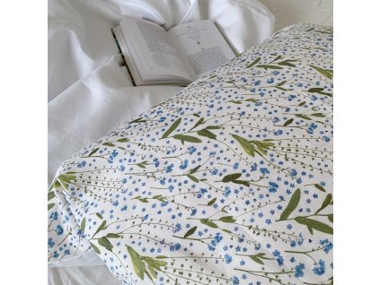 lněné povlečení pomněnky