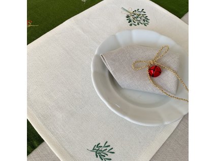 vánoční prostírání vyšívané