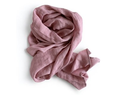 lněný maxišál růžový