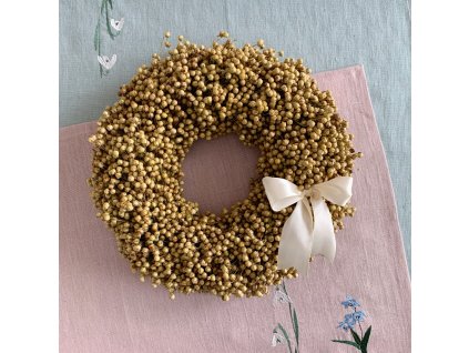 přírodní věnec lněný