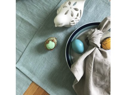 ekologické lněné prostírání mátové