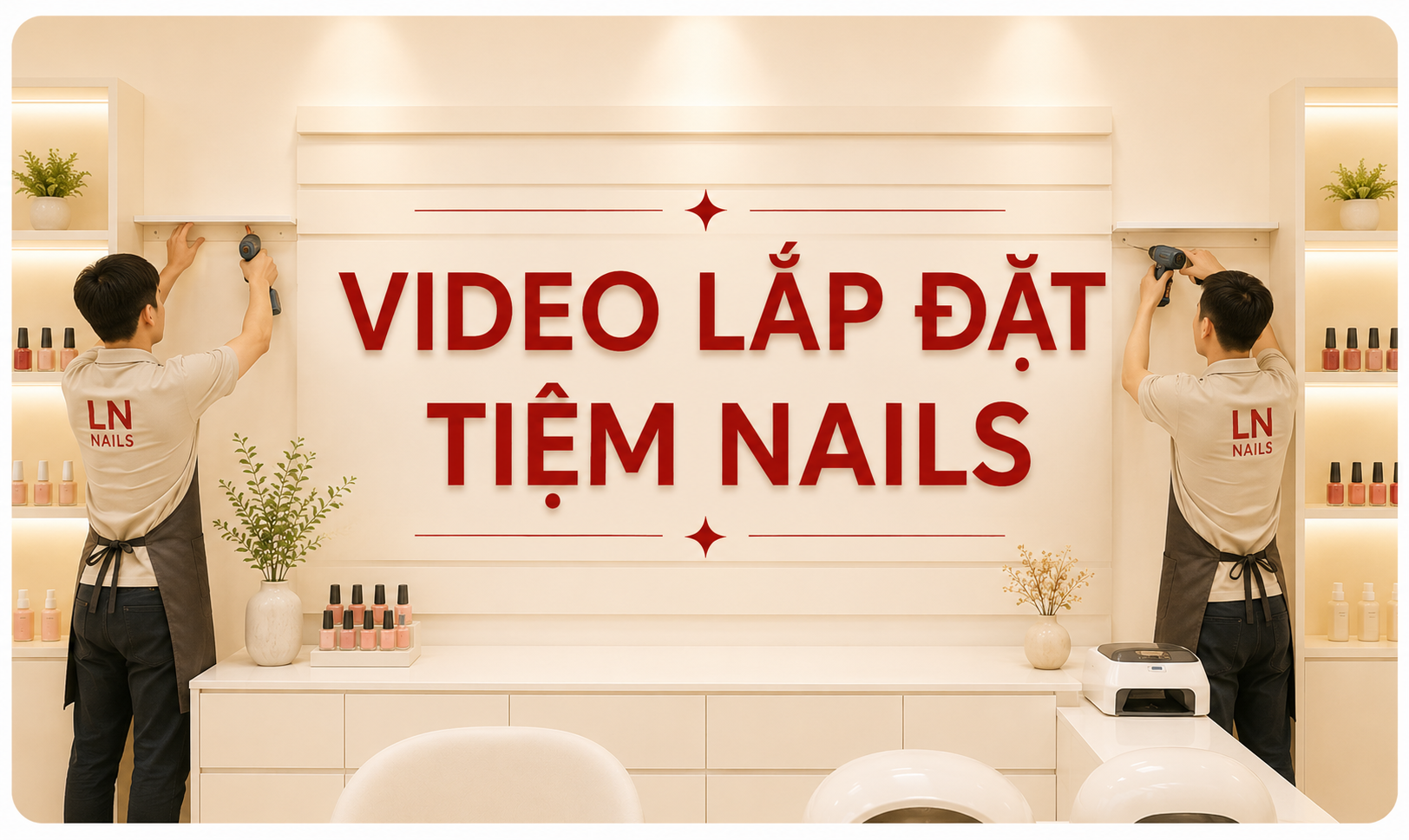 07 video lắp đạt tiệm nails