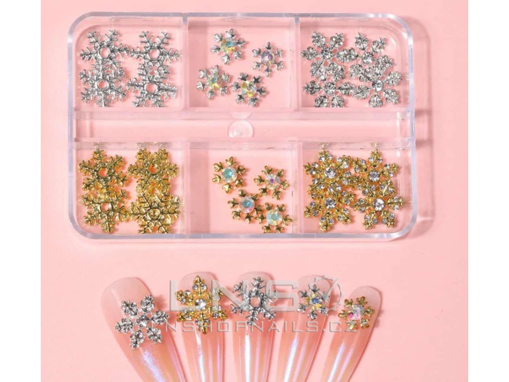 Various types of Christmas nail decorations 30psc