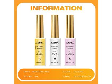 Set mit 3 Metallic Liner Farben – Gold – Silver – Pink
