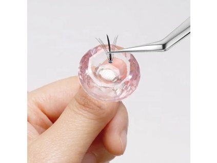 Wimpern-Kristall-Ringhalter, Ringhalter mit verstellbarer Größe