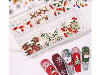 Các loại đá trang trí móng Noel 30psc