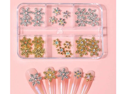 Verschiedene Arten von Weihnachtsnagelschmuck 30psc