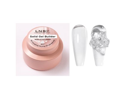 Solid Gel Builder - Non Stick Hand 15ml là loại gel đặc chuyên dụng để điêu khắc 3D
