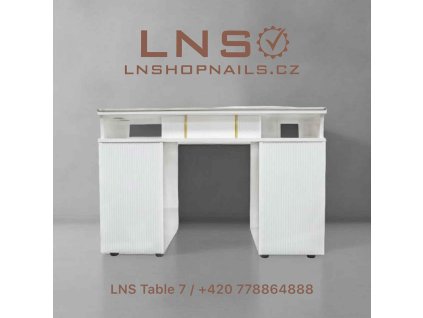 Bàn Nails LNS Table 7 Design – Sang trọng & hiện đại với máy hút Turbo 115W