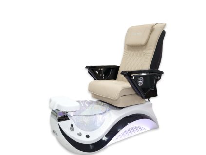 Luxusní pedikérské spa křeslo s masáží - Khaki 212