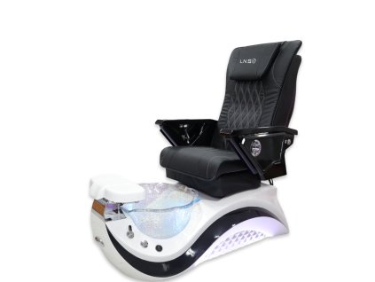 Luxusní pedikérské spa křeslo s masáží - Black 622