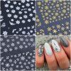 Nail stickers – snowflakes
