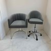 Grey: LNS Nail Technician & Client Chair Set