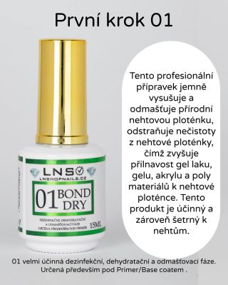 https://www.lnshopnails.cz/nsn-prep-bonder-15ml/ LNS Bonder pro odmaštění nehtu 15ml slouží k odmaštění nehtu zvyšuje...