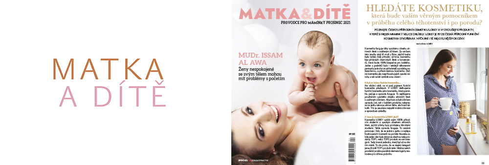 O kosmetice LOBEY v magazínu Matka&Dítě