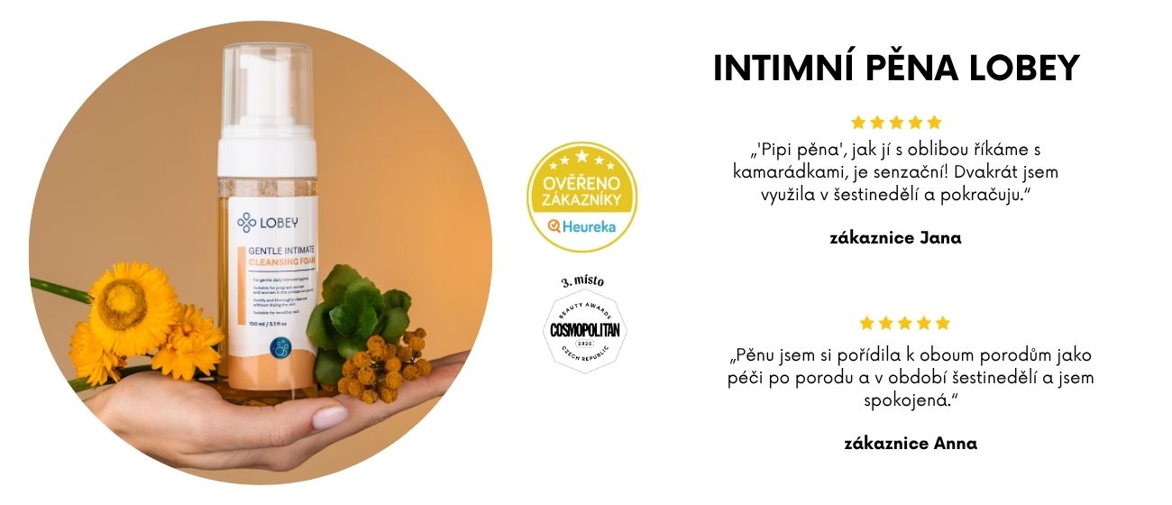 Recenze intimní pěna po porodu LOBEY