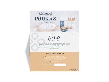 Dárkový poukaz 60 EUR