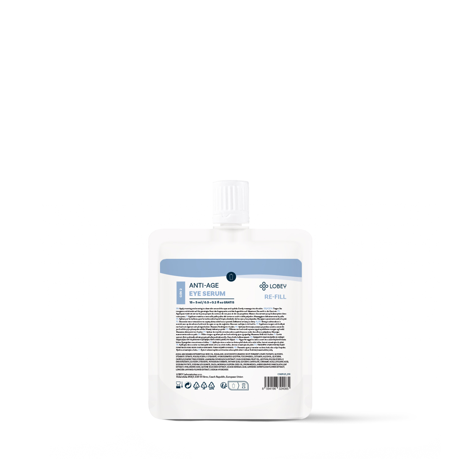 LOBEY® Classic Náhradní náplň Oční sérum 15 ml + 5 ml GRATIS | Exp. 10/2026