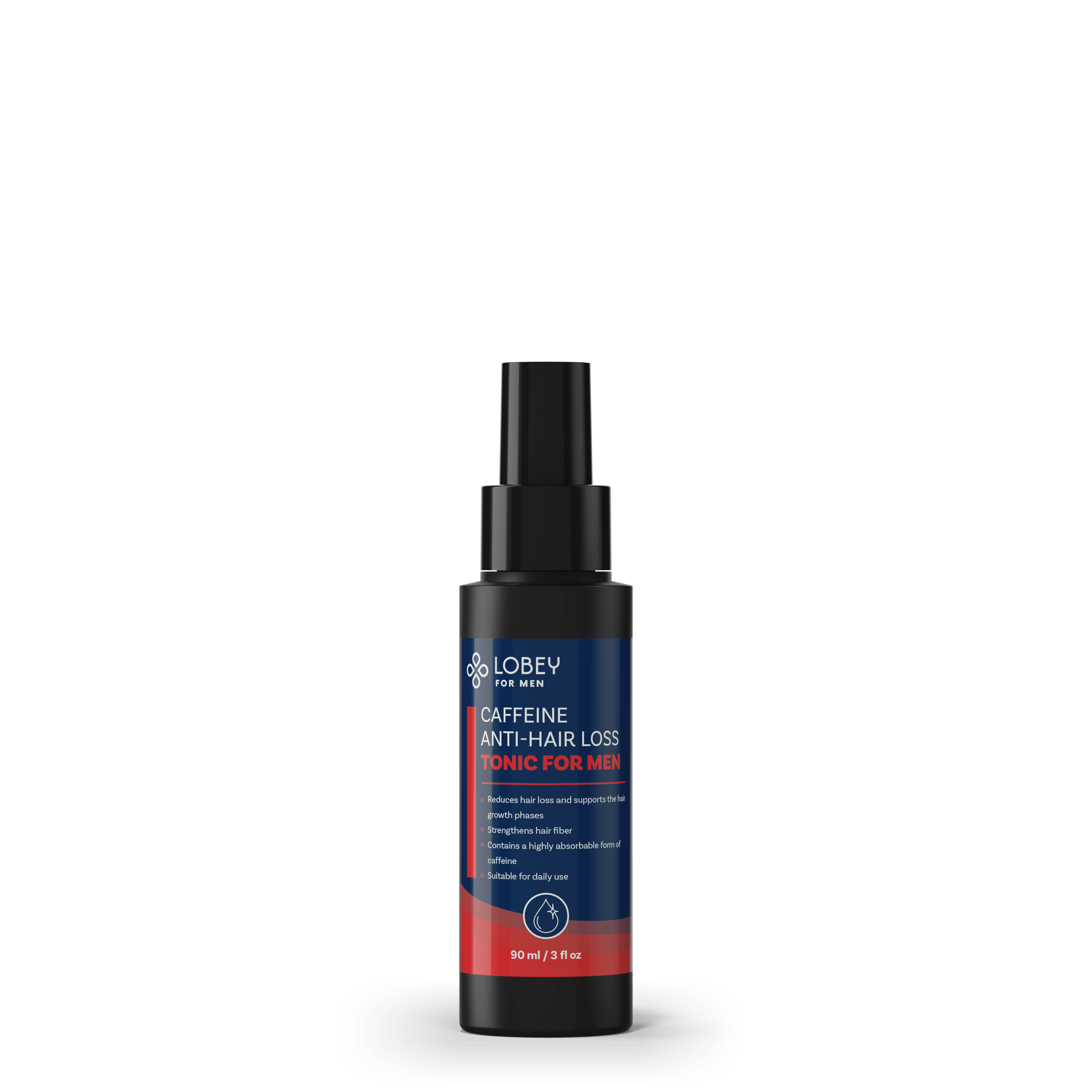 LOBEY® Men Kofeinové tonikum proti padání vlasů pro muže | 90 ml