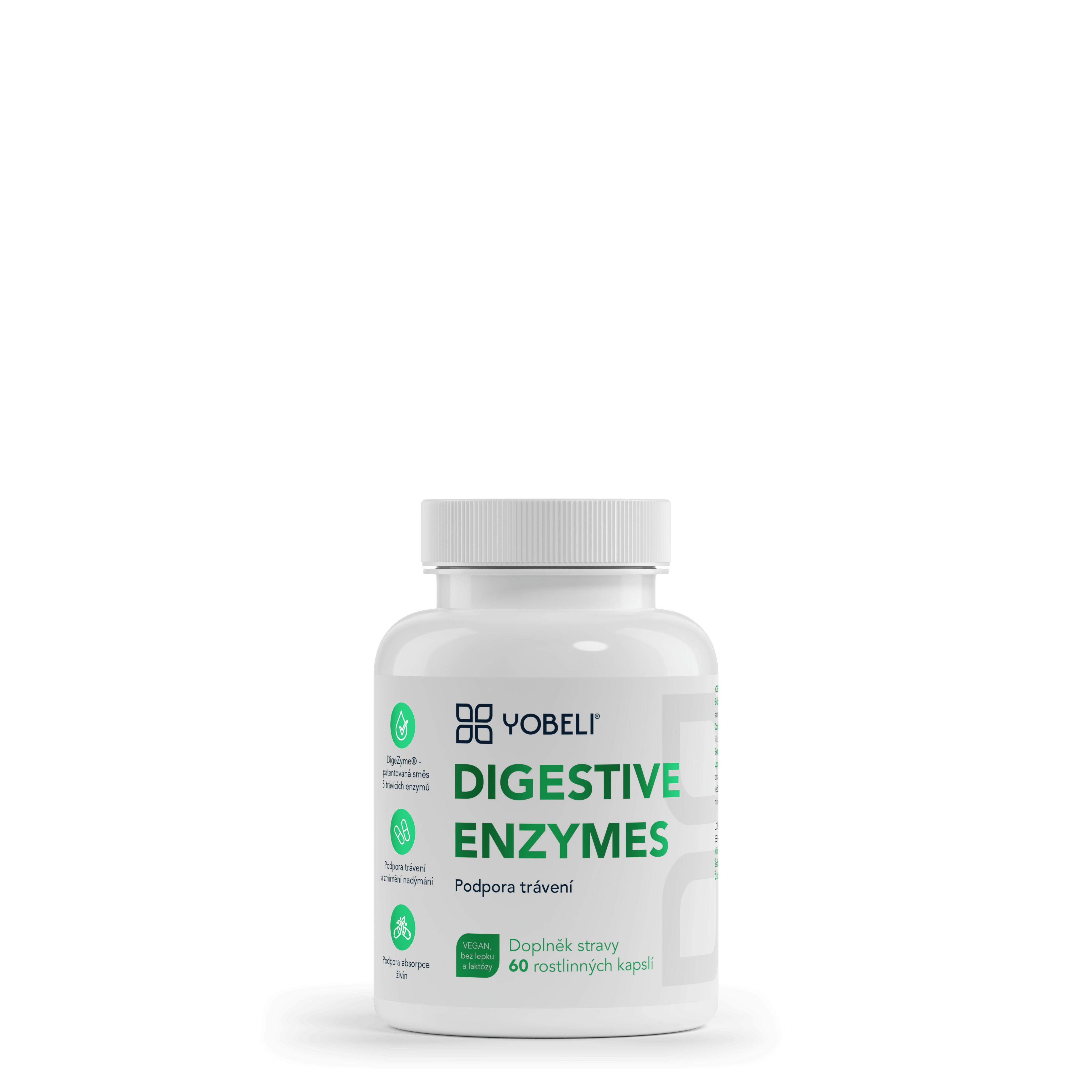 YOBELI® Trávicí enzymy DigeZyme® YOBELI | 60 kapslí