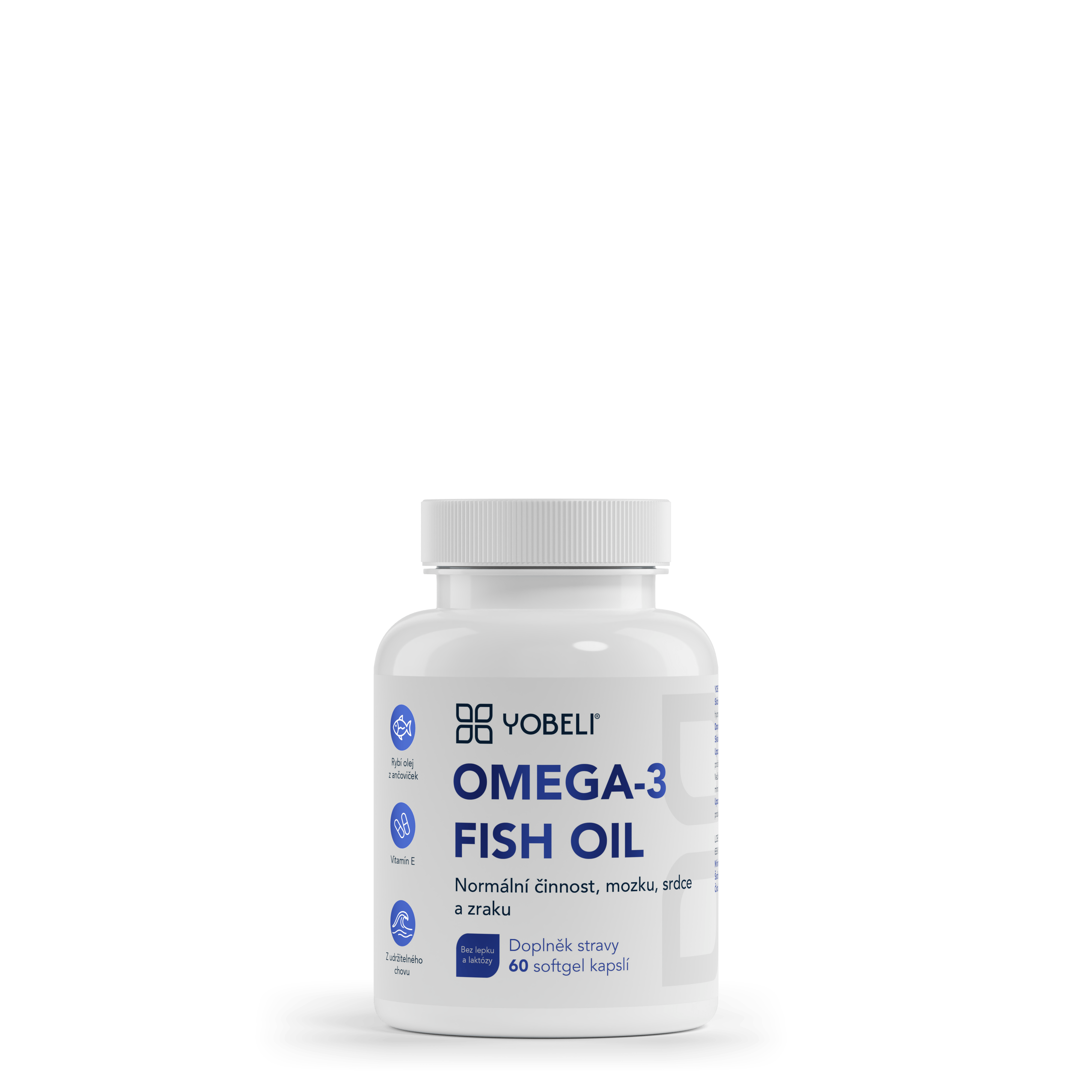 YOBELI® Omega-3 rybí olej YOBELI | 60 kapslí