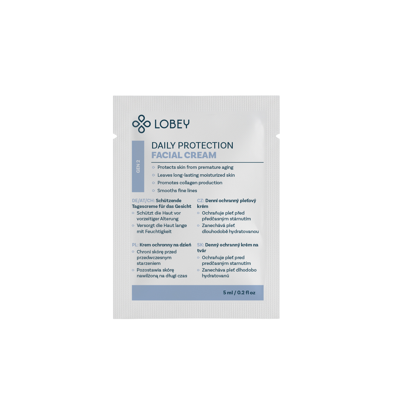 LOBEY® Classic Tester Denní ochranný pleťový krém | 3 ml