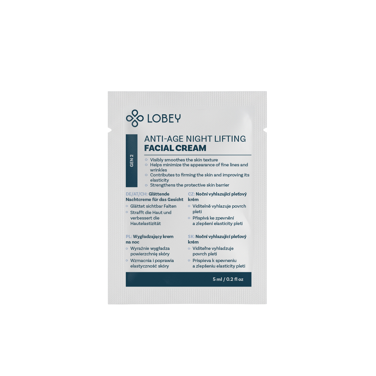 LOBEY® Classic Tester Noční vyhlazující krém | 3 ml