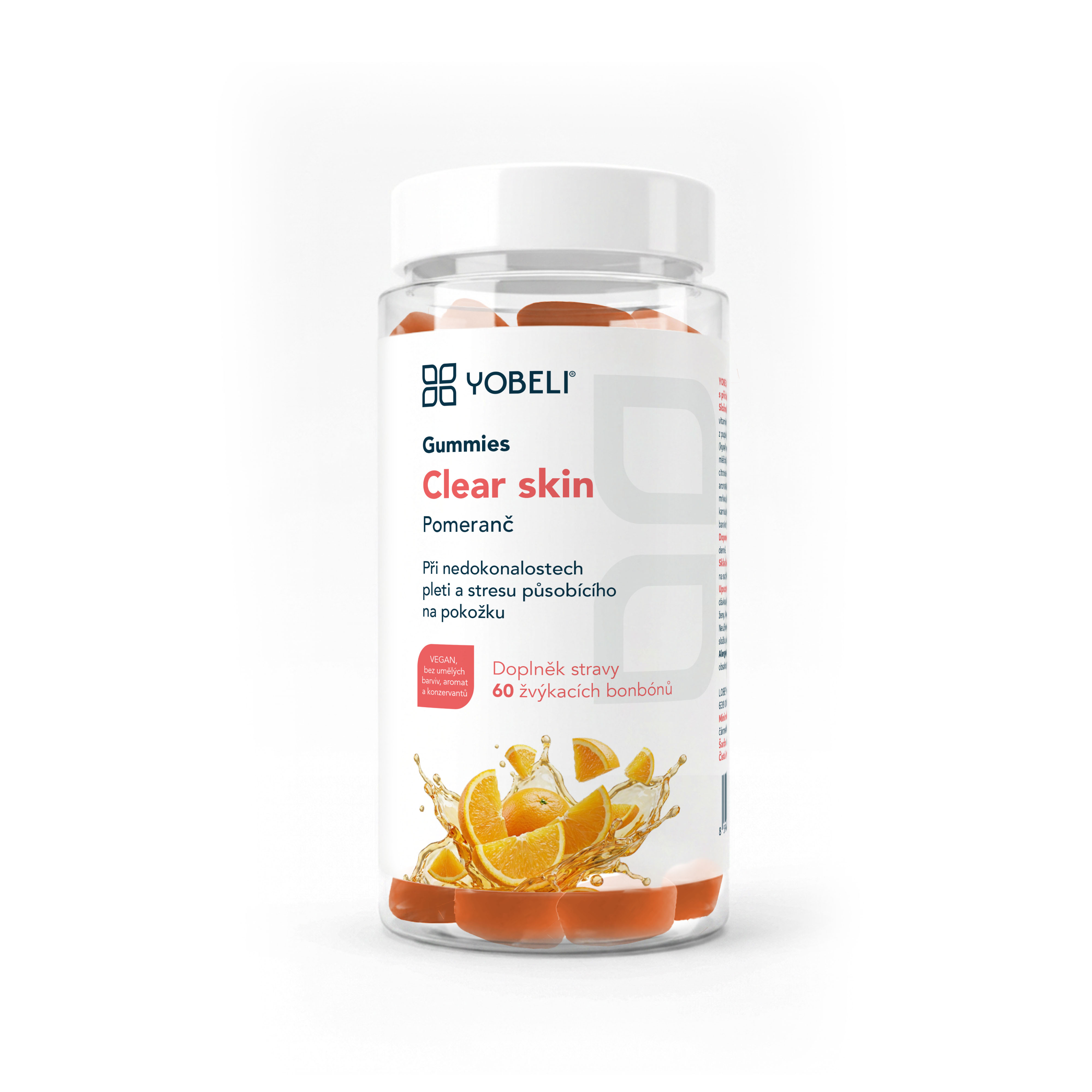 YOBELI® Clear skin Gummies YOBELI | 60 bonbónů
