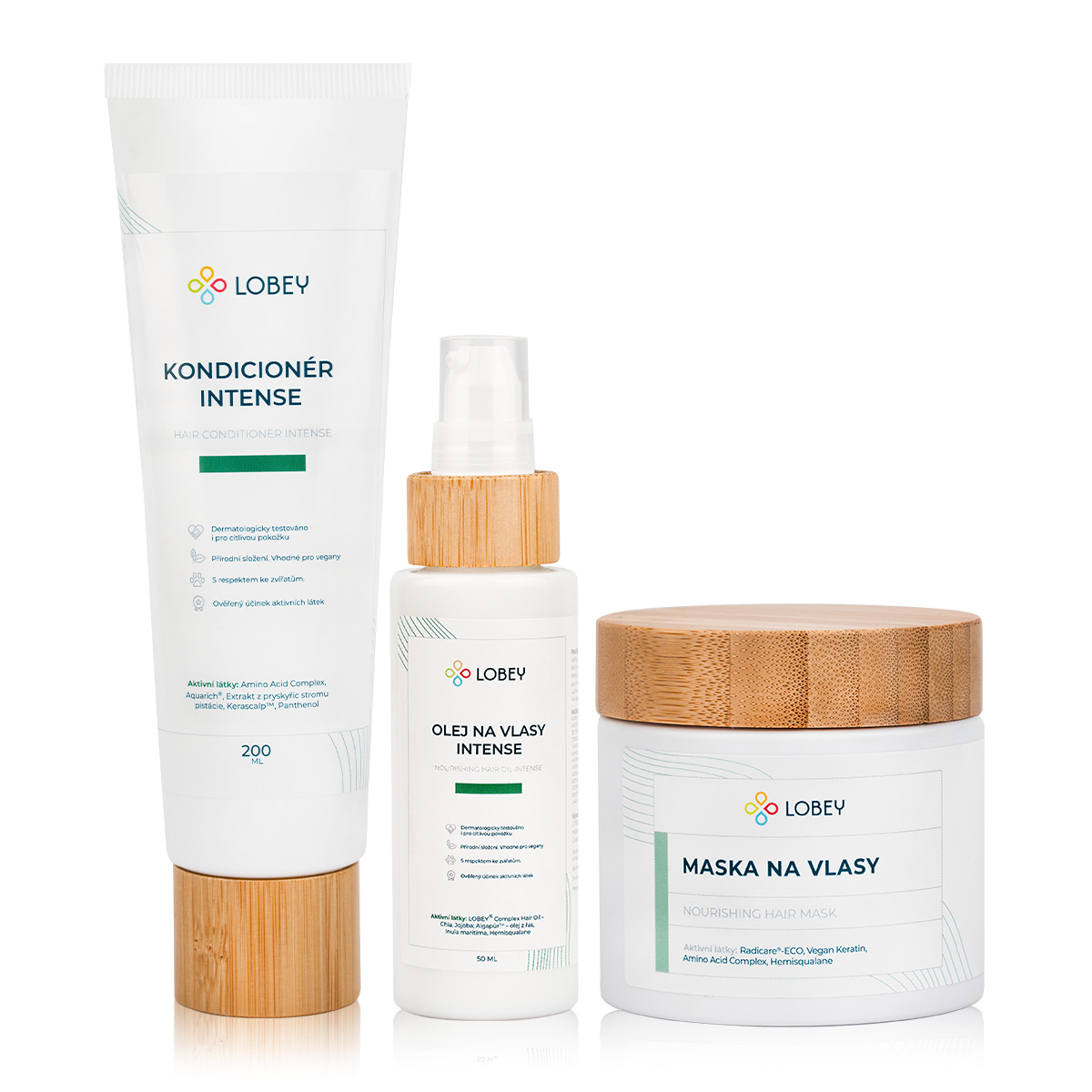 LOBEY® Classic Akční balíček – Intenzivní regenerační péče pro suché a poškozené vlasy
