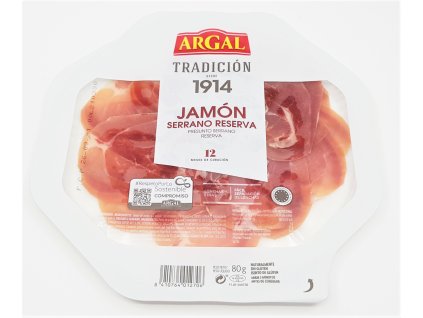 Jamón serrano reserva Argal 80g