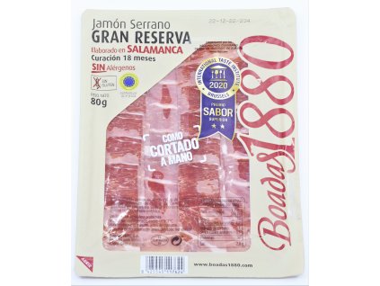 Jamón serrano gran reserva Boadas 80g