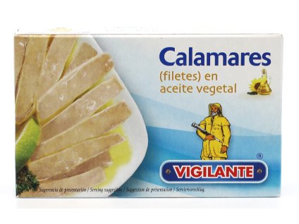 Kalamáry-filety ve slunečnicovém oleji-Vigilante115g
