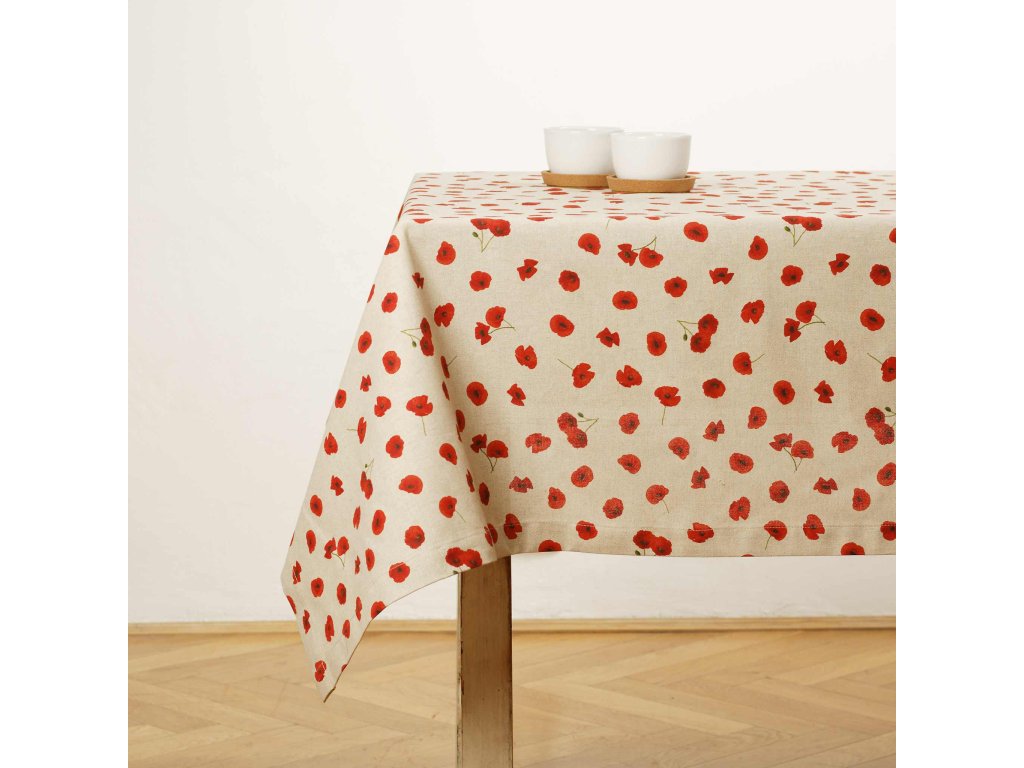 Bavlnený obrus - Maky III