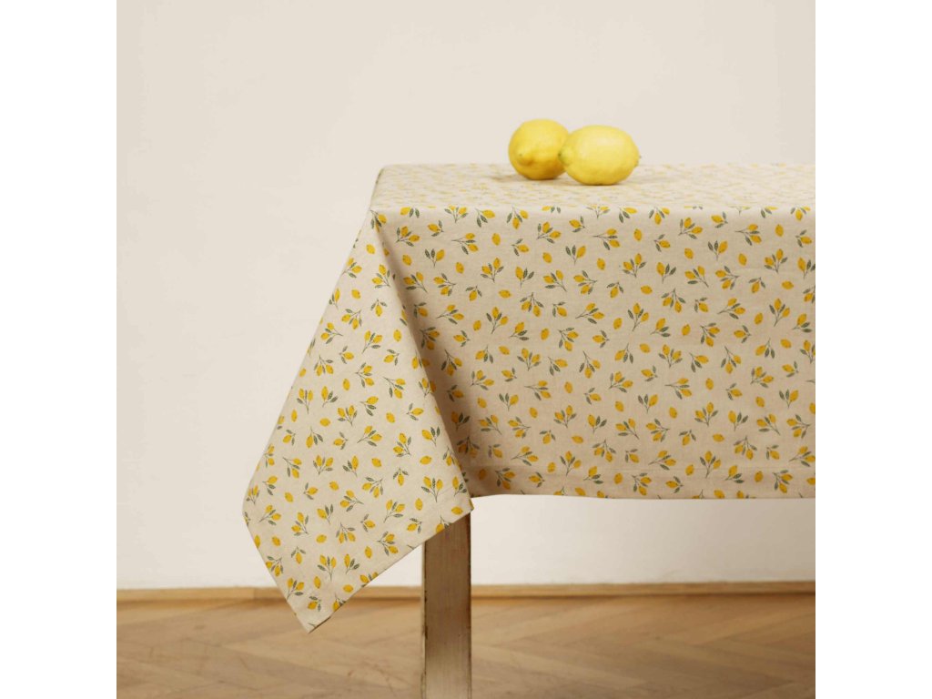 Baumwolltischdecke - Kleines Zitronen