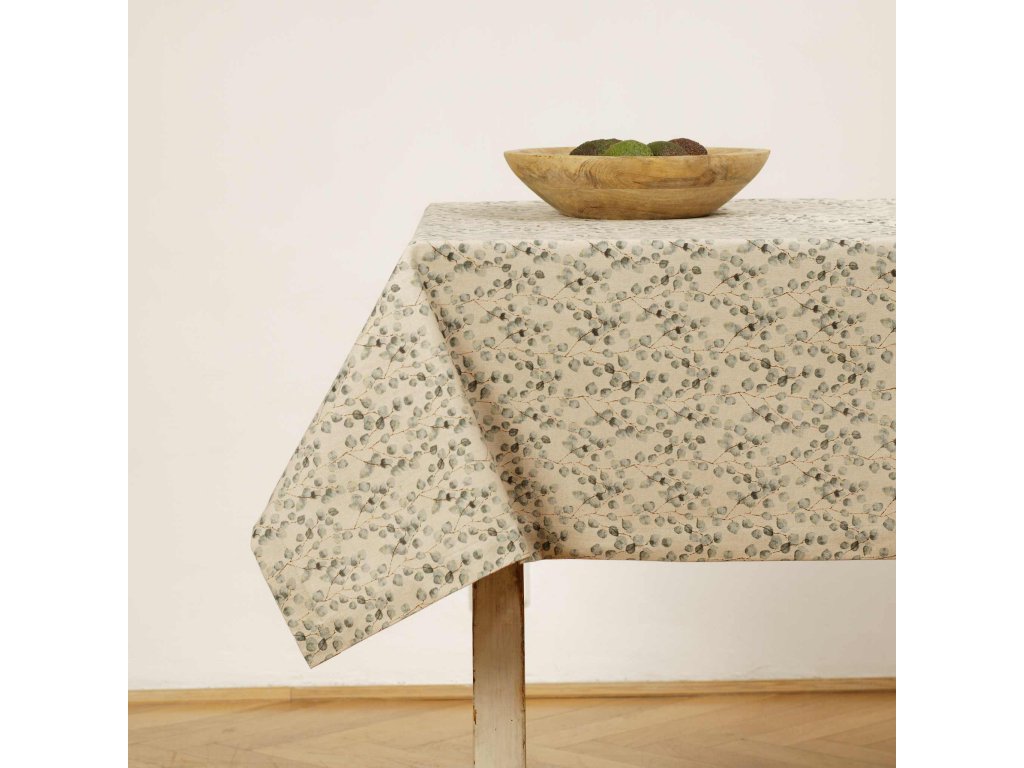 Cotton tablecloth - Eucalyptus