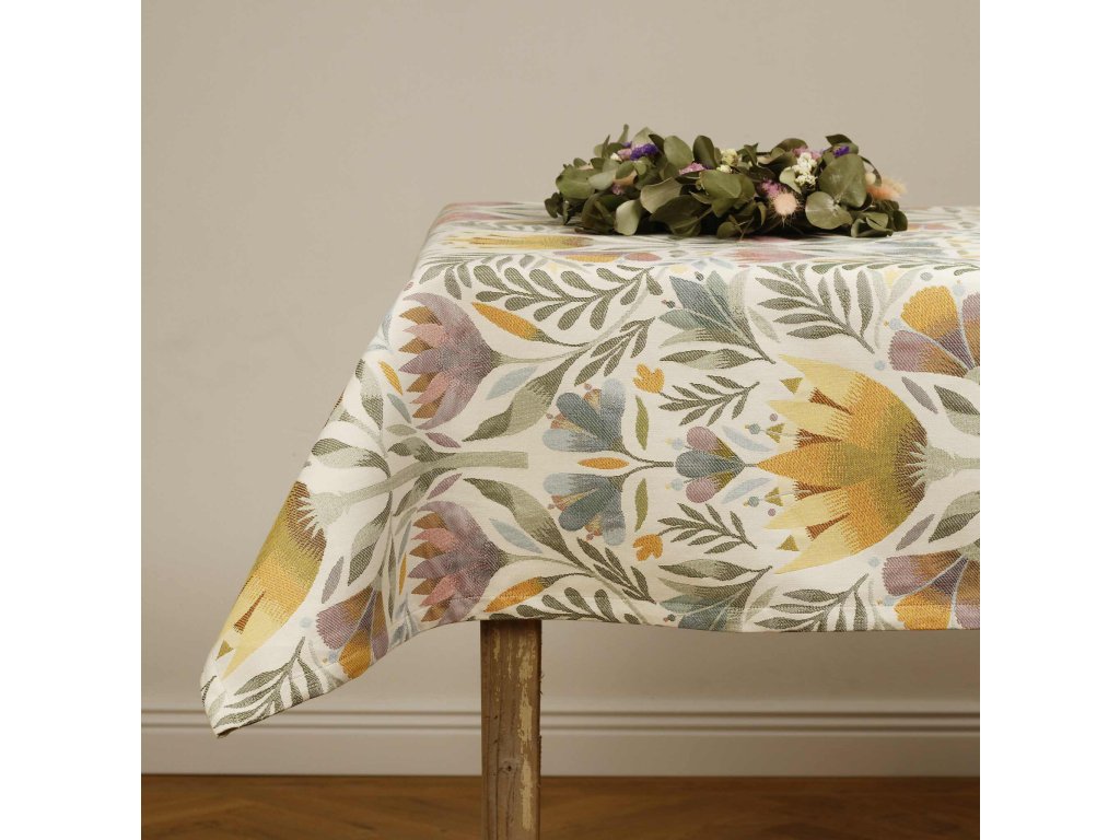 Žakárový bavlněný ubrus  - Hanish