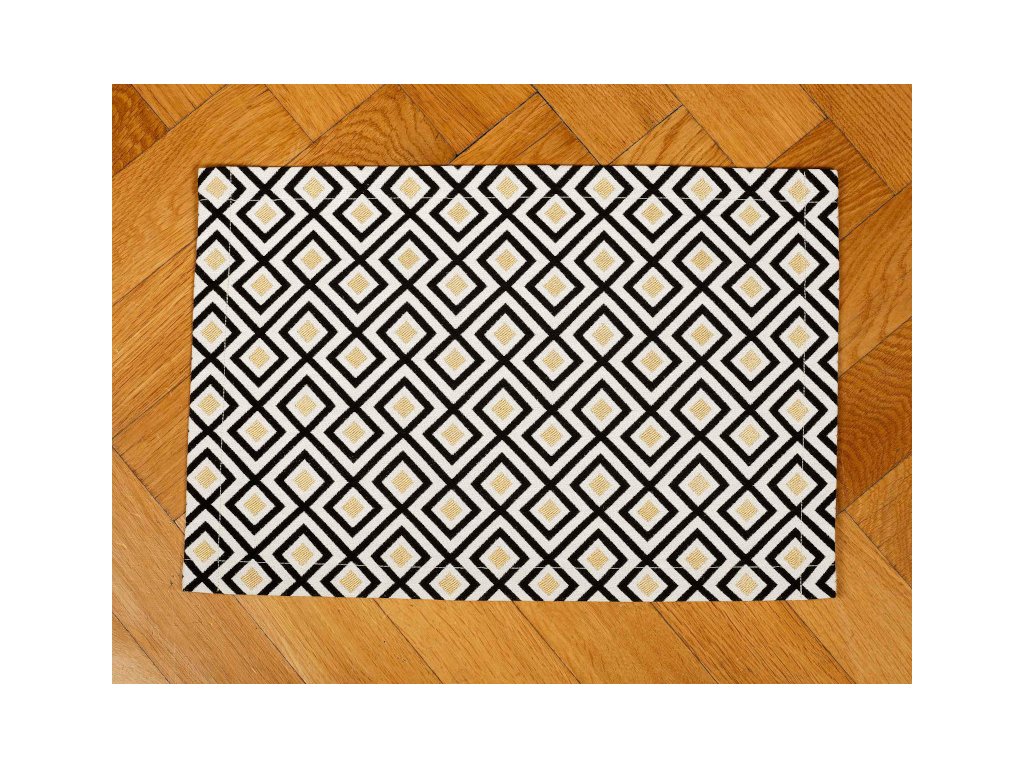 Tischsets 2er Set  - Rhombus Gold